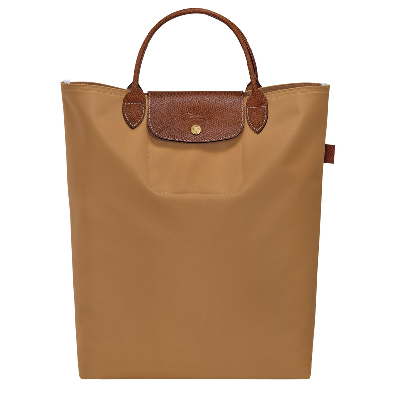 Longchamp |Le Pliage Original M Tragetasche, Rehbraun – Canvas |Rehbraun