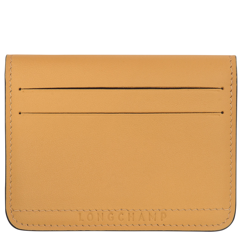 Longchamp |Le Pliage Xtra Kartenetui Honig – Leder |Honig