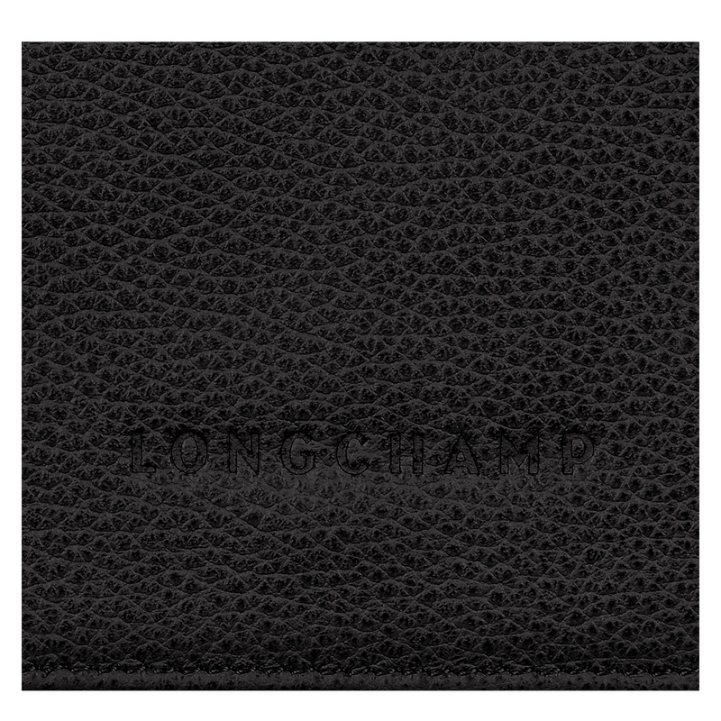 Longchamp |Le Foulonn Geldbörse Schwarz – Leder |Schwarz
