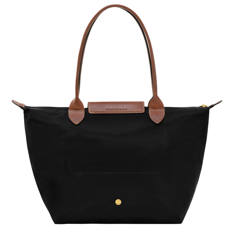Longchamp |Le Pliage Original M Tote Bag, Schwarz – Recyceltes Canvas |Schwarz