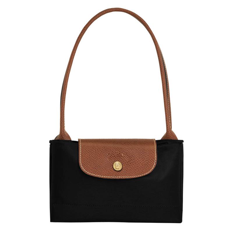 Longchamp |Le Pliage Original M Tote Bag, Schwarz – Recyceltes Canvas |Schwarz