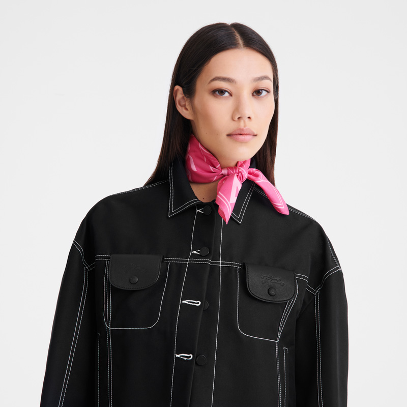 Longchamp |Eiffelturm 1948 Seidentuch, 50, Pink – SONSTIGES |Rosa