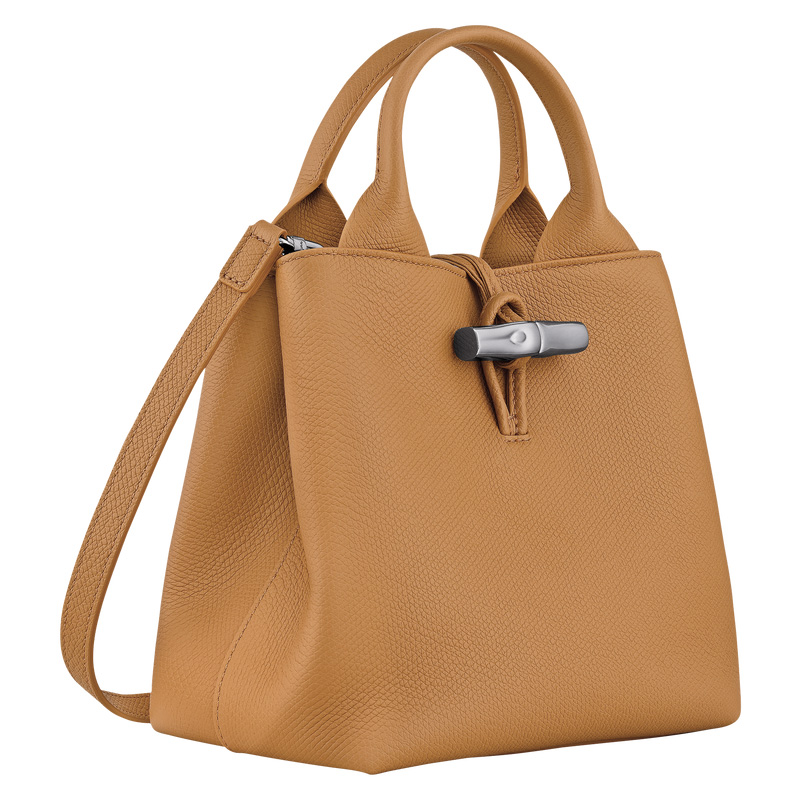 Longchamp |Le Roseau S Handtasche Walnuss – Leder |Walnuss Longchamp |Le Roseau S Handtasche Walnuss – Leder |Walnuss