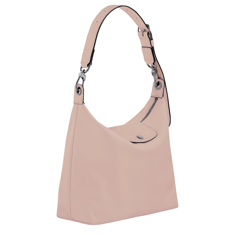 Longchamp |Le Pliage Xtra M Hobo-Tasche, Nude – Leder |Nude
