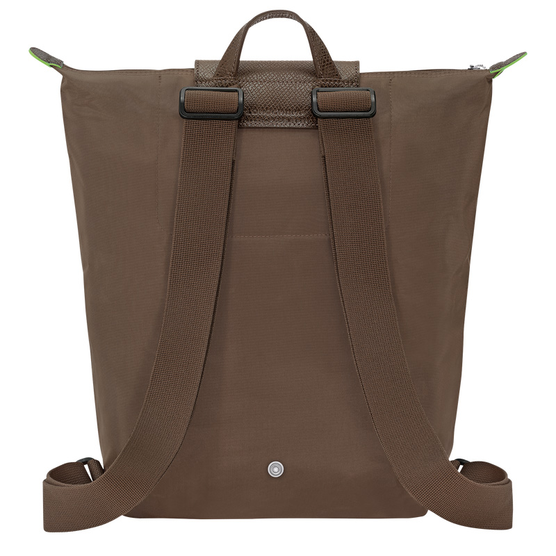 Longchamp |Le Pliage Grüner M Rucksack Terra – Canvas |Terra