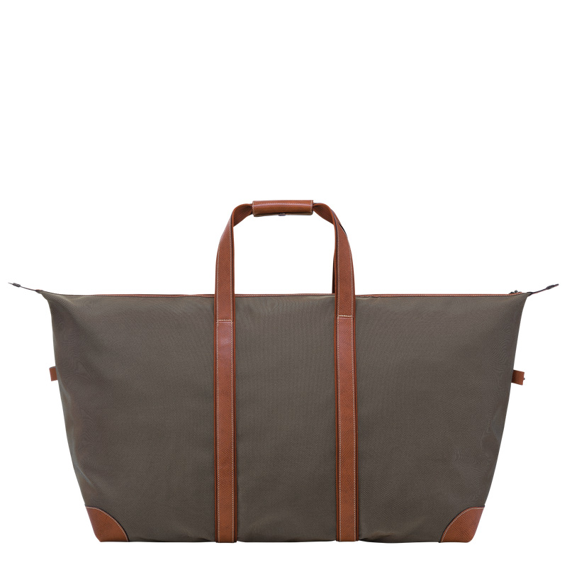 Longchamp |Boxford XL Reisetasche Braun – Recyceltes Canvas |Braun