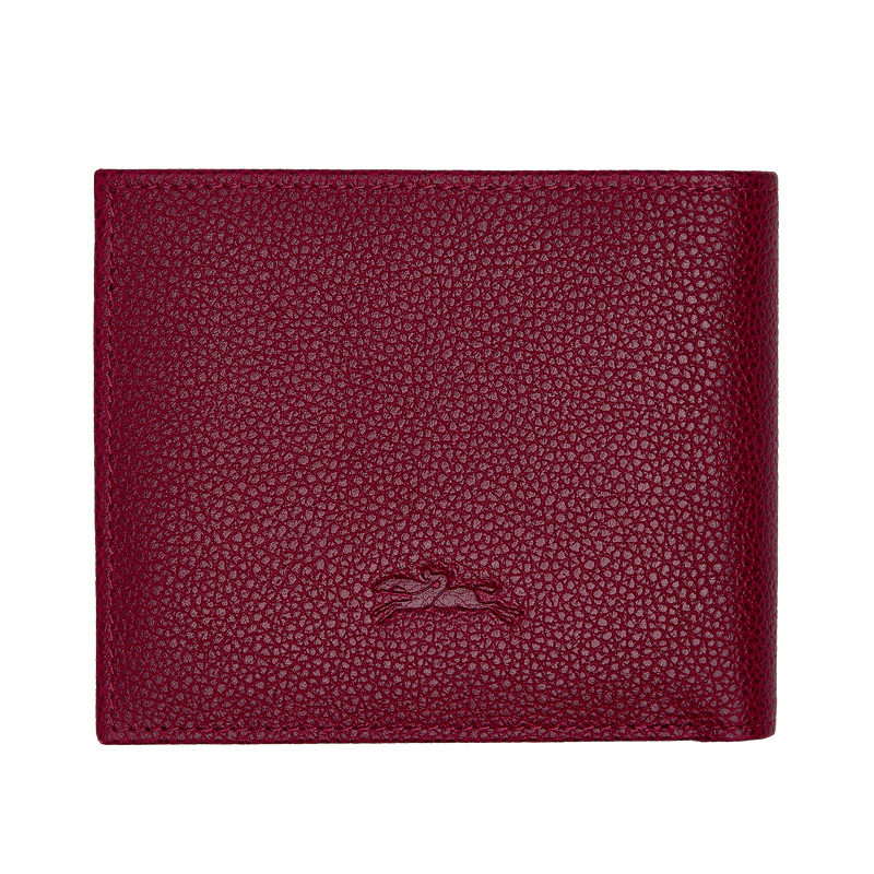 Longchamp |Le Foulonn Geldbörse Beetroot – Leder |Beetroot