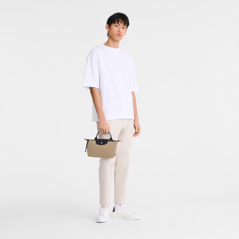 Longchamp |Le Pliage Energy Pouch Clay – Recyceltes Canvas |Ton