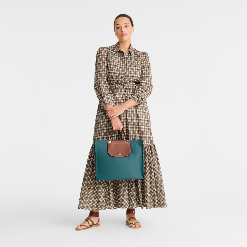 Longchamp |Cabas L Tote Bag Cedar – Canvas |Cedar