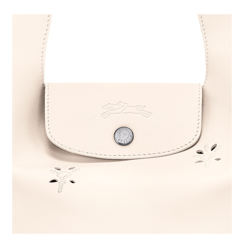 Longchamp |Le Pliage Xtra M Schultertasche Ecru – Leder |Ecru