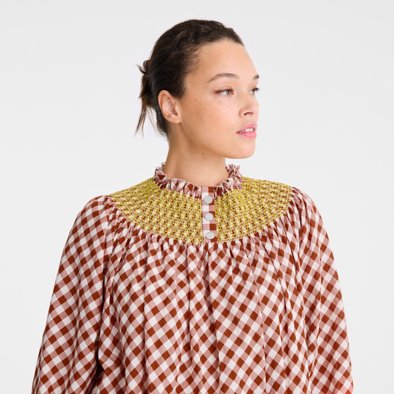 Longchamp |Kleid Bark – Vichy-Jacquard |Bark Longchamp |Kleid Bark – Vichy-Jacquard |Bark