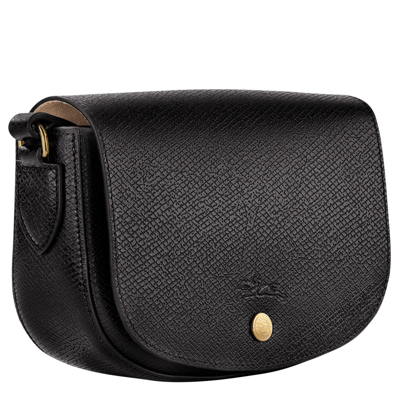Longchamp |Pure S Umhängetasche Schwarz – Leder |Schwarz