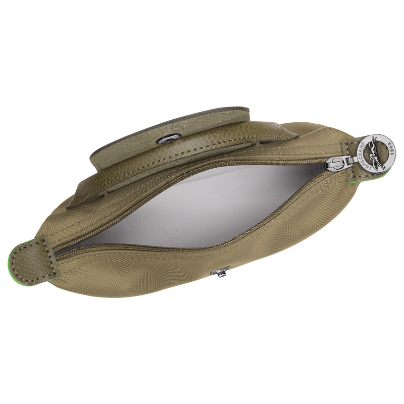 Longchamp |Le Pliage Grüne Tasche mit Henkel Artischocke – Recyceltes Canvas |Artischocke