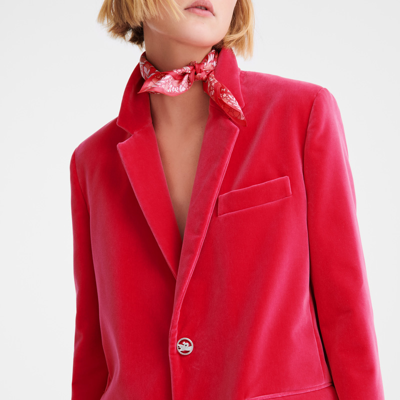 Longchamp |Jacke, Rosa – Samt |Rosa