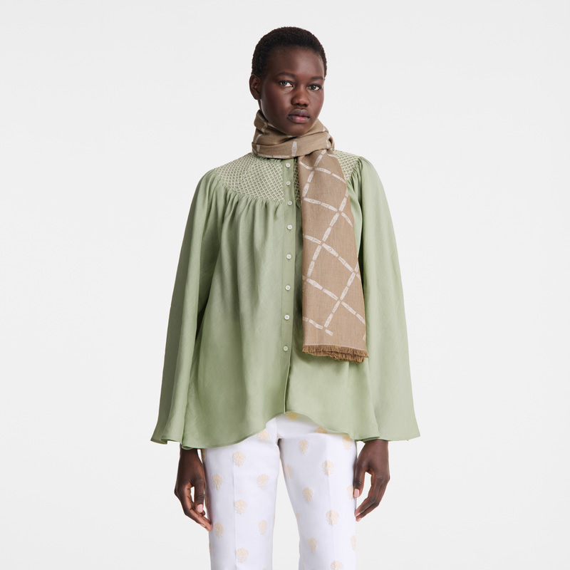 Longchamp |Le Roseau Stola Wurzelholz – SONSTIGES |Wurzelholz