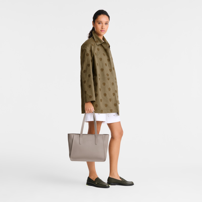 Longchamp |Le Foulonn L Tragetasche Turteltaube – Leder |Turteltaube