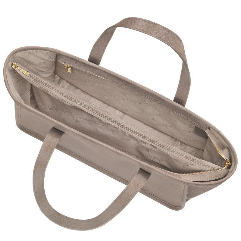 Longchamp |Le Foulonn L Tragetasche Turteltaube – Leder |Turteltaube