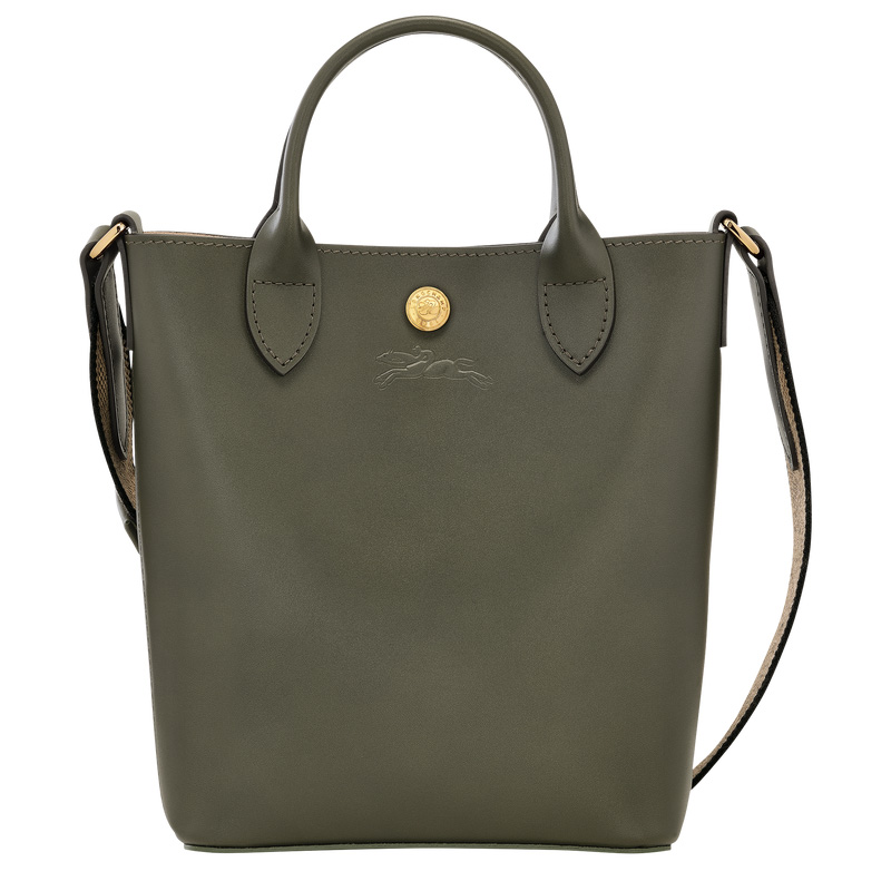 Longchamp |Pure XS Tote Bag Khaki – Leder |Khaki