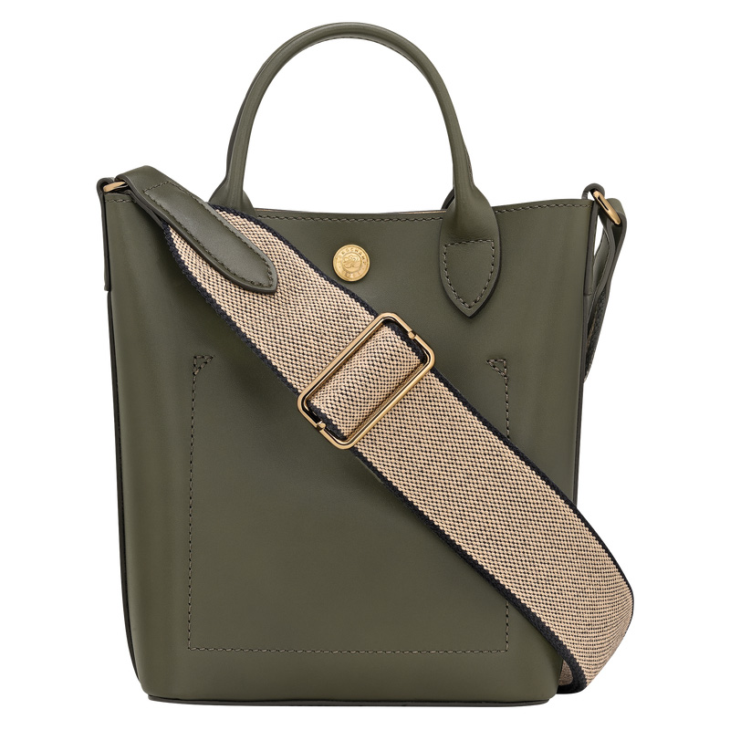 Longchamp |Pure XS Tote Bag Khaki – Leder |Khaki