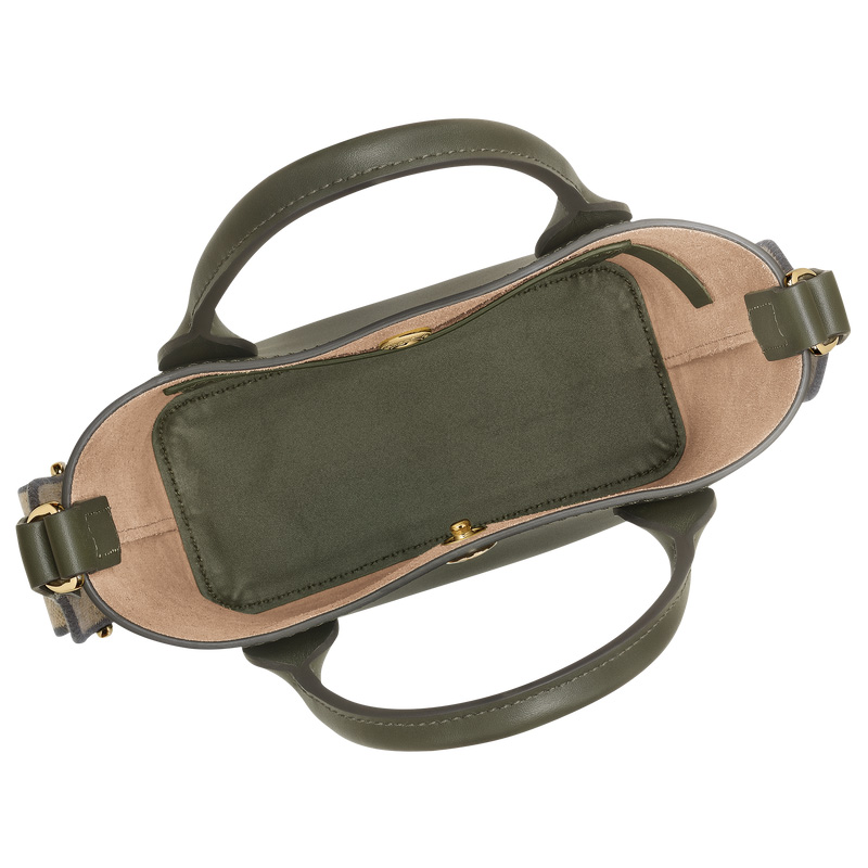 Longchamp |Pure XS Tote Bag Khaki – Leder |Khaki