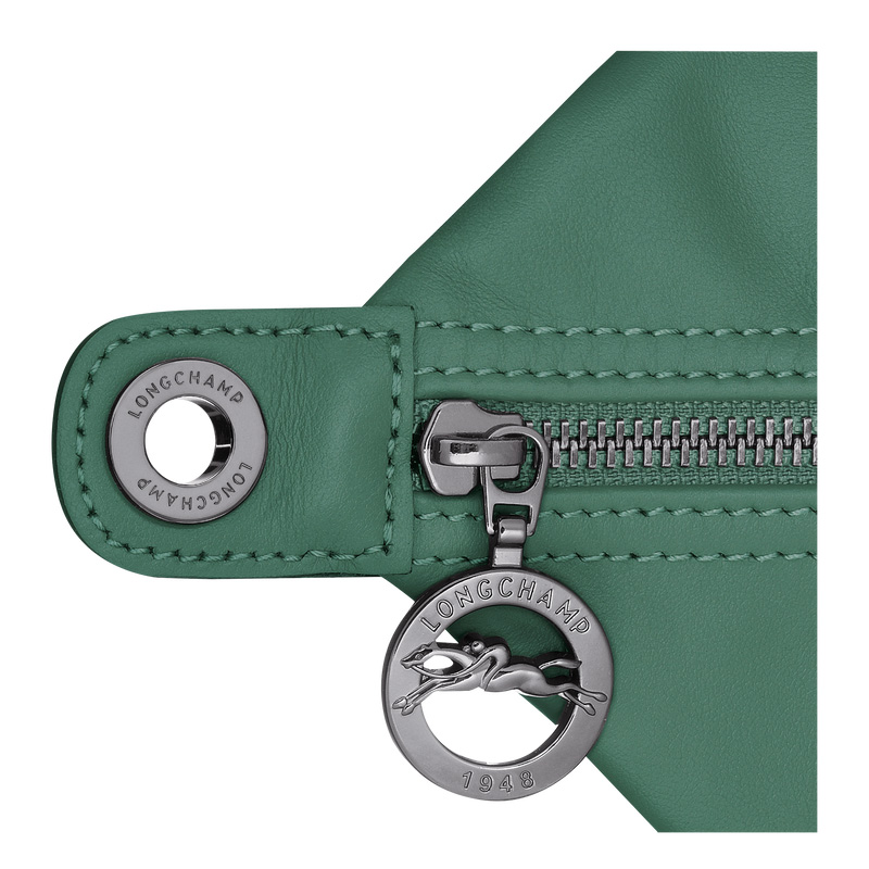 Longchamp |Le Pliage Xtra M Hobo-Tasche, Salbeigrün – Leder |Salbeigrün