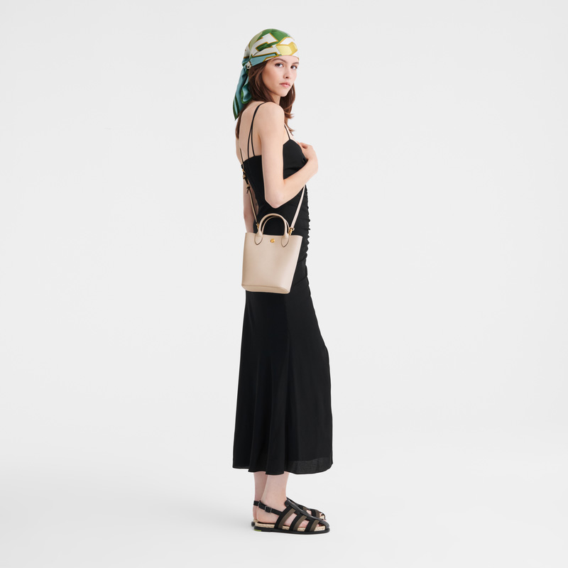 Longchamp |Pure XS Tote Bag Papier – Leder |Papier