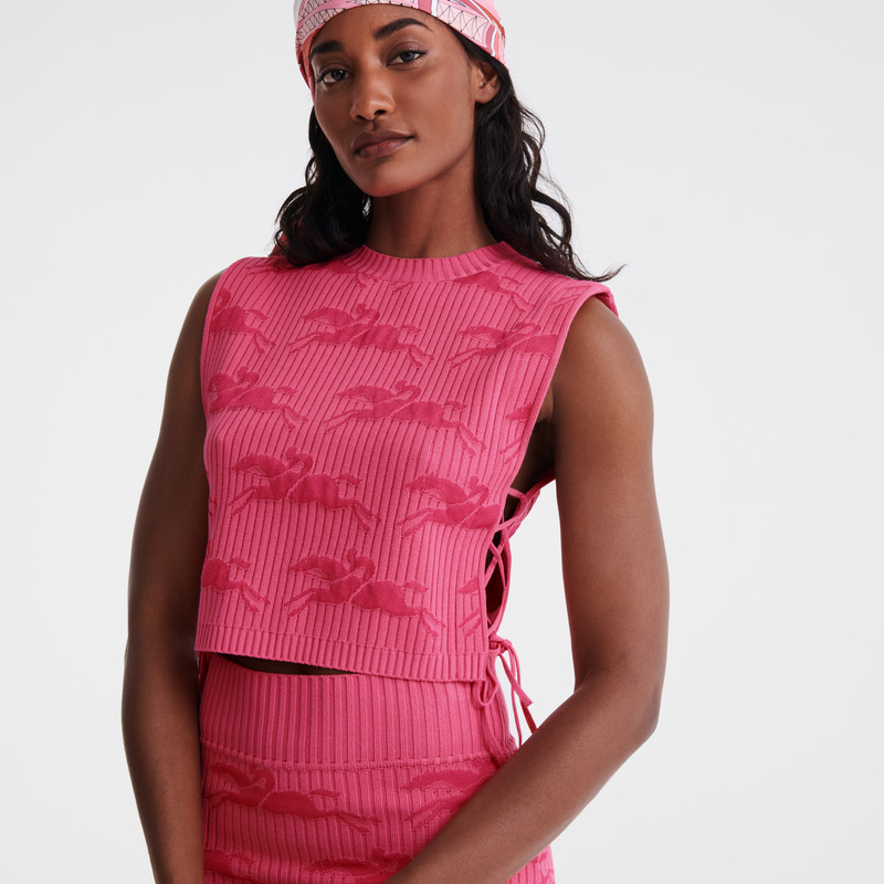 Longchamp |Top Pink – Strick |Rosa Longchamp |Top Pink – Strick |Rosa