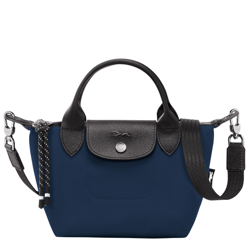 Longchamp |Le Pliage Energy XS Handtasche, Marineblau – Recyceltes Canvas |Marineblau