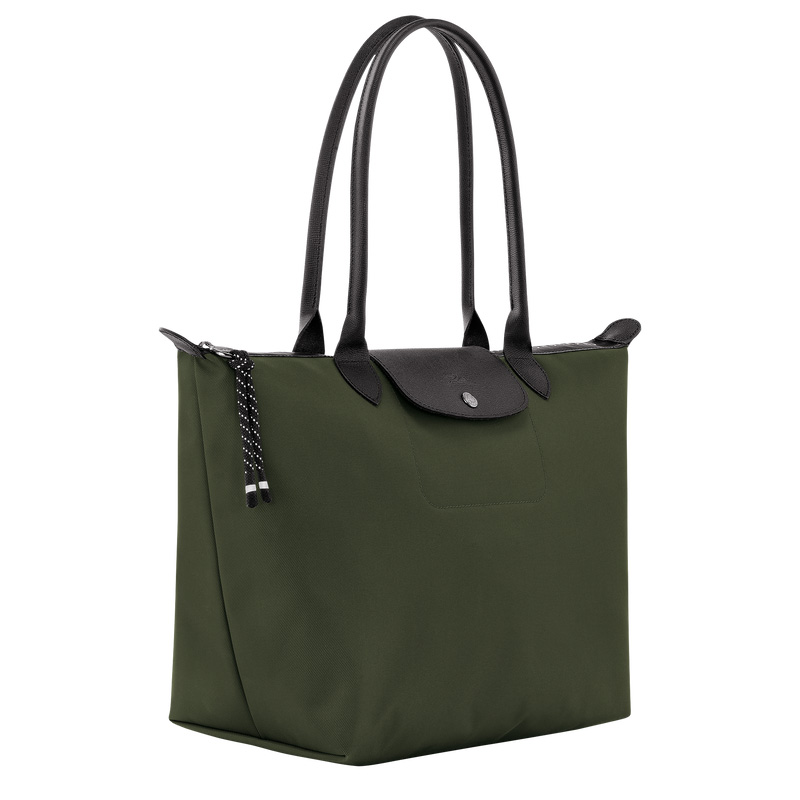 Longchamp |Le Pliage Energy L Tragetasche, Khaki – Recyceltes Canvas |Khaki