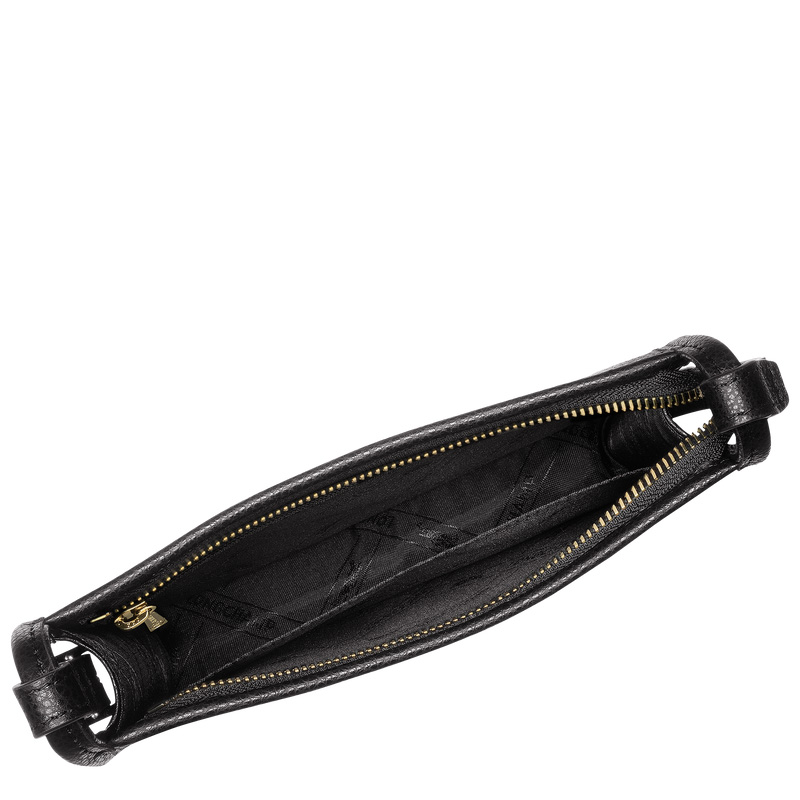 Longchamp |Le Foulonn S Umhängetasche Schwarz – Leder |Schwarz