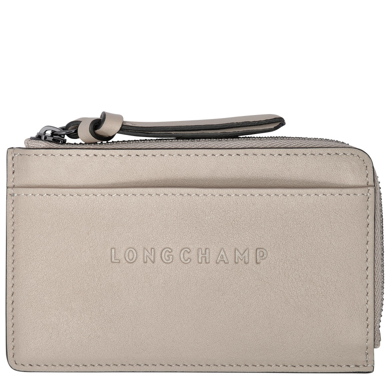 Longchamp |3D-Kartenetui Clay – Leder |Tonfarbe Longchamp |3D-Kartenetui Clay – Leder |Tonfarbe
