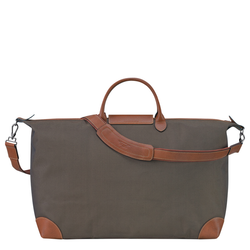 Longchamp |Boxford XL Reisetasche Braun – Recyceltes Canvas |Braun