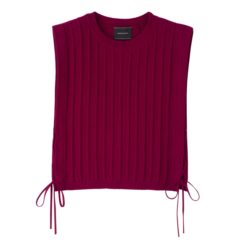 Longchamp |Top Beetroot – Strick |Rote Bete Longchamp |Top Beetroot – Strick |Rote Bete