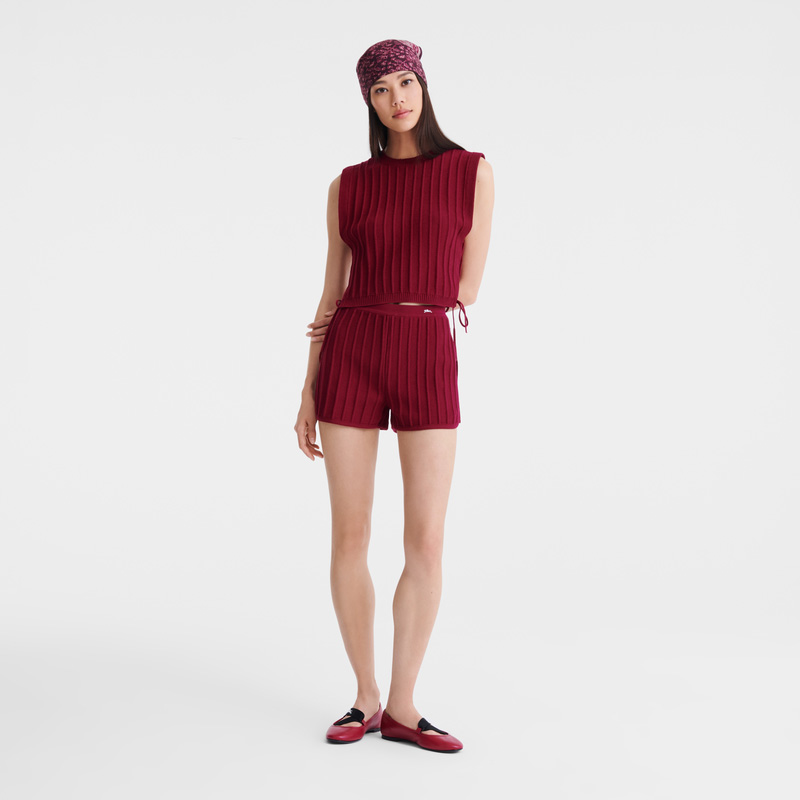 Longchamp |Top Beetroot – Strick |Rote Bete Longchamp |Top Beetroot – Strick |Rote Bete