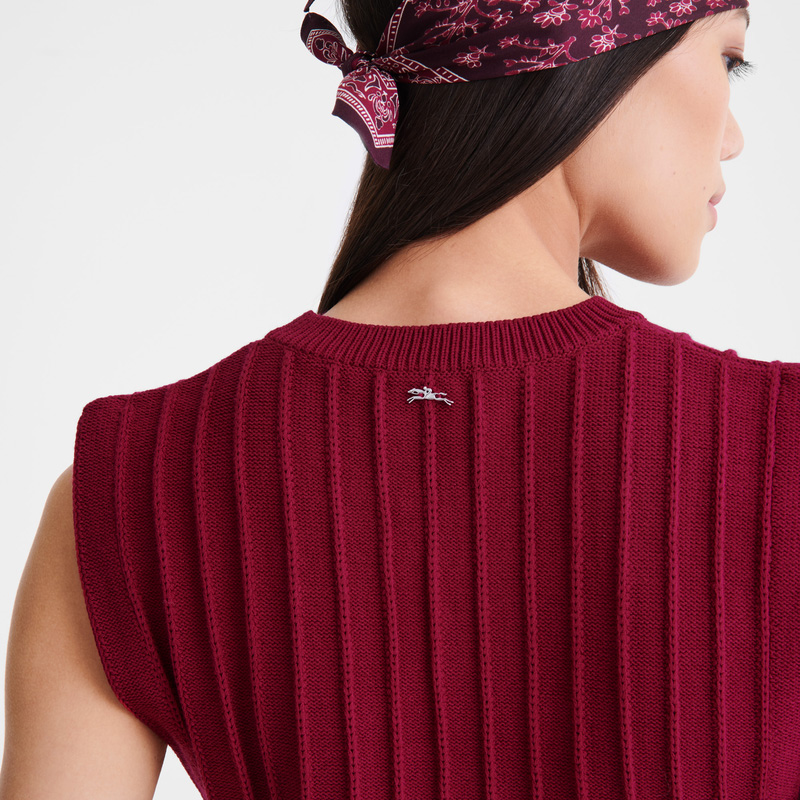 Longchamp |Top Beetroot – Strick |Rote Bete Longchamp |Top Beetroot – Strick |Rote Bete