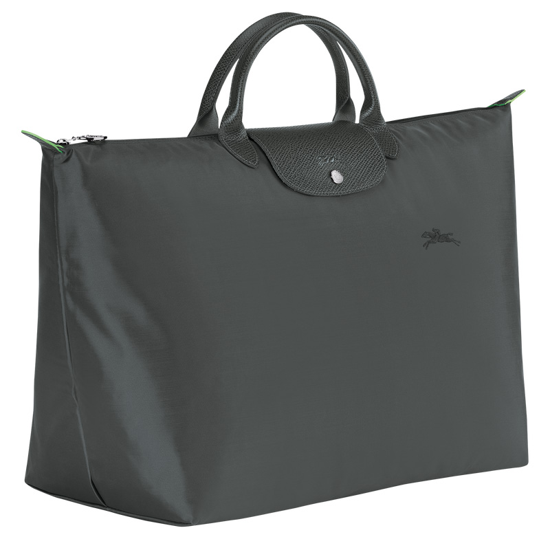 Longchamp |Le Pliage Grüne L Reisetasche Graphit – Recyceltes Canvas |Graphit
