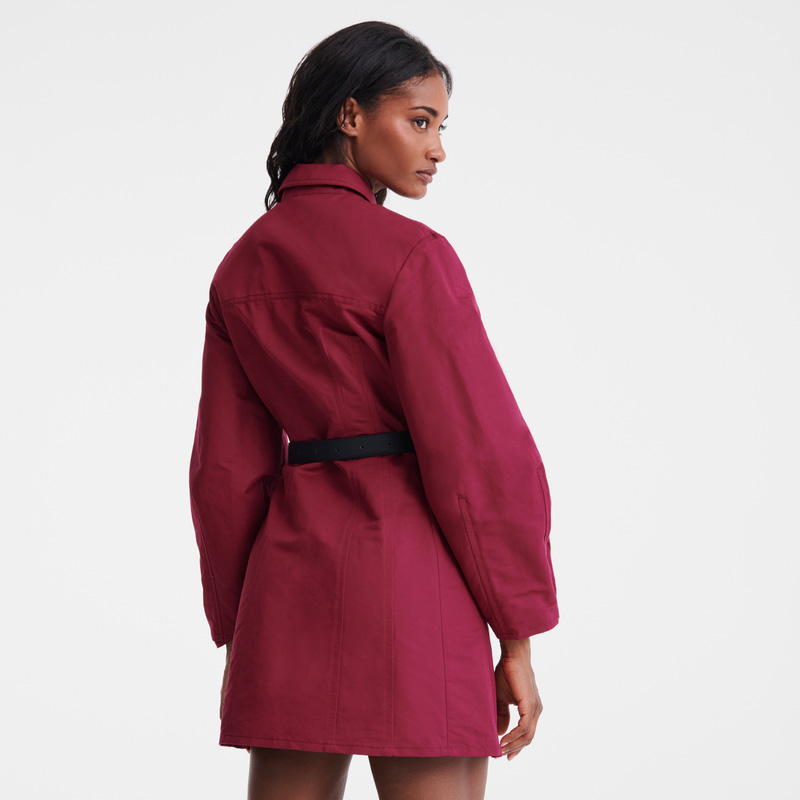 Longchamp |Kleid Beetroot – Canvas |Beetroot