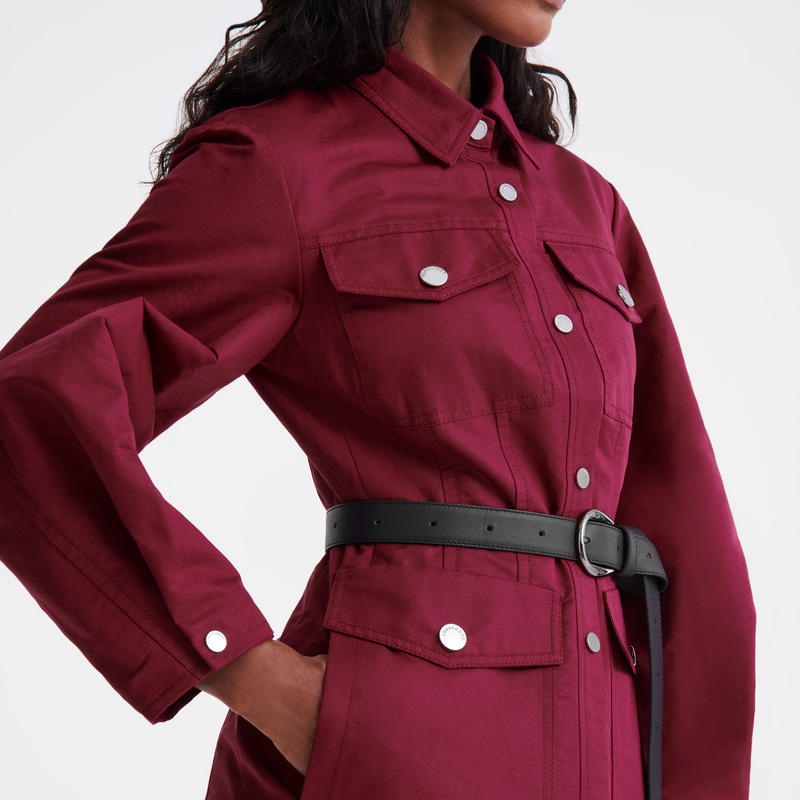 Longchamp |Kleid Beetroot – Canvas |Beetroot