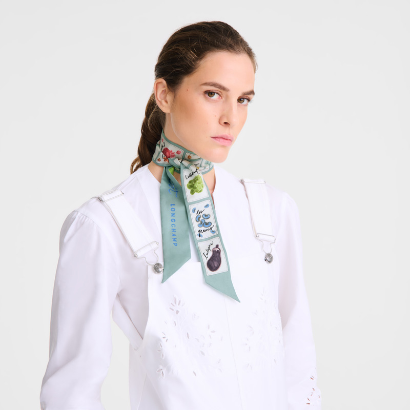 Longchamp |Rosa-grünes Stirnband, Eisenkraut – SONSTIGES |Eisenkraut