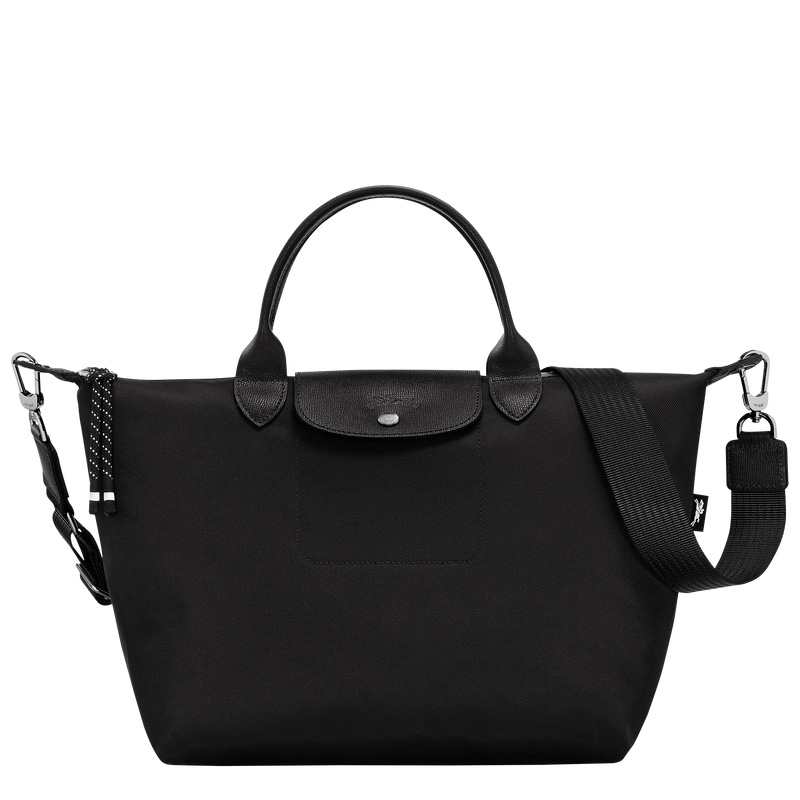 Longchamp |Le Pliage Energy L Handtasche Schwarz – Recyceltes Canvas |Schwarz