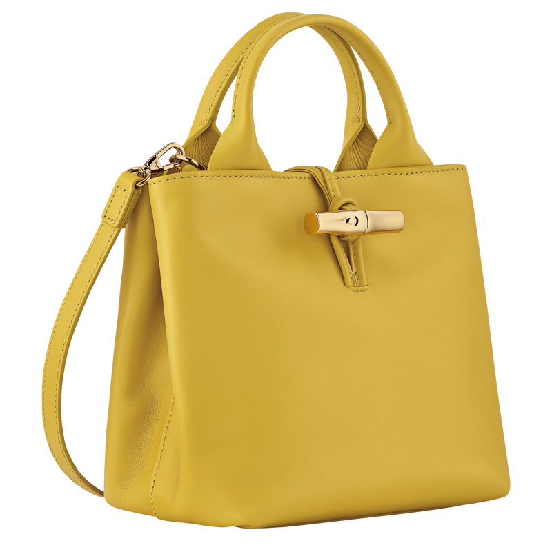 Longchamp |Le Roseau S Handtasche Ingwer – Leder |Ingwer