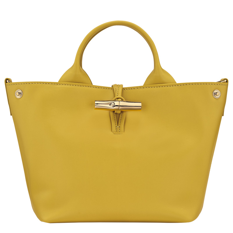 Longchamp |Le Roseau S Handtasche Ingwer – Leder |Ingwer