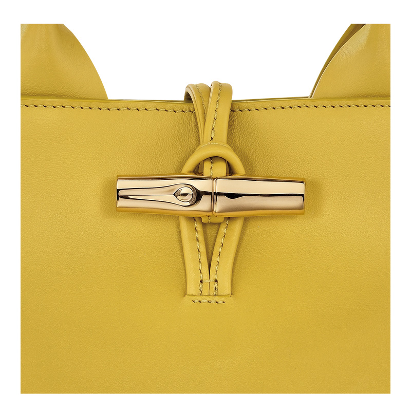 Longchamp |Le Roseau S Handtasche Ingwer – Leder |Ingwer