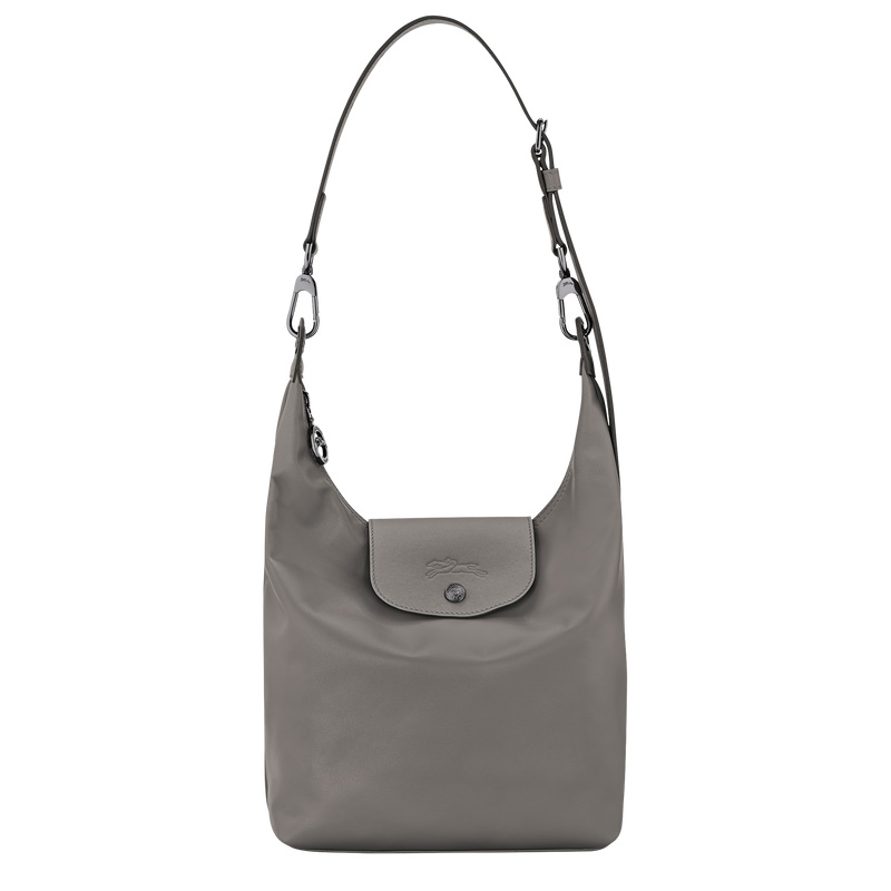 Longchamp |Le Pliage Xtra M Schultertasche Turteltaube – Leder |Turteltaube