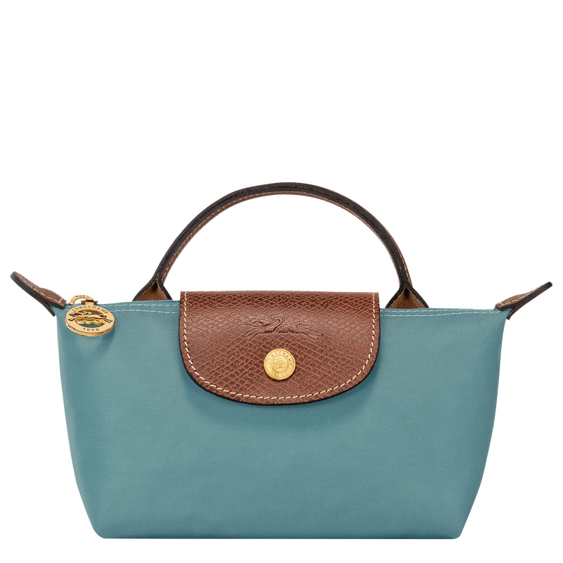 Longchamp |Le Pliage Original Tasche mit Henkel, Eukalyptus – Recyceltes Canvas |Eukalyptus