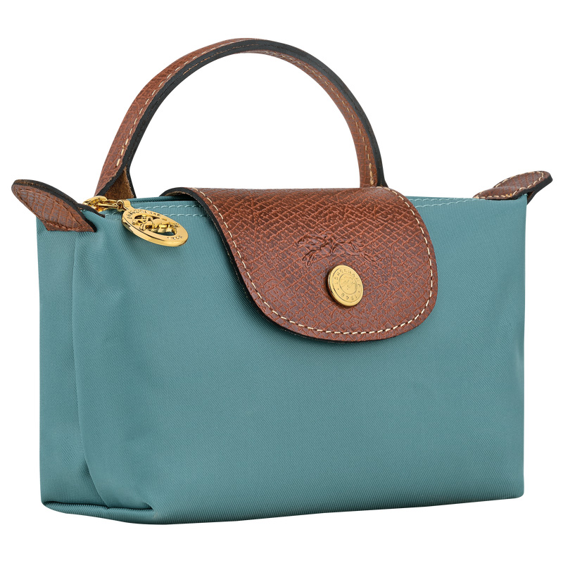 Longchamp |Le Pliage Original Tasche mit Henkel, Eukalyptus – Recyceltes Canvas |Eukalyptus