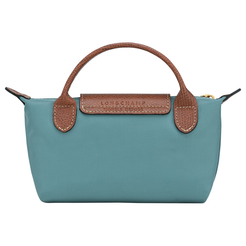 Longchamp |Le Pliage Original Tasche mit Henkel, Eukalyptus – Recyceltes Canvas |Eukalyptus