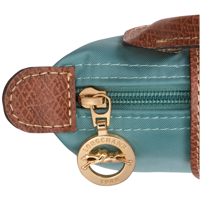 Longchamp |Le Pliage Original Tasche mit Henkel, Eukalyptus – Recyceltes Canvas |Eukalyptus