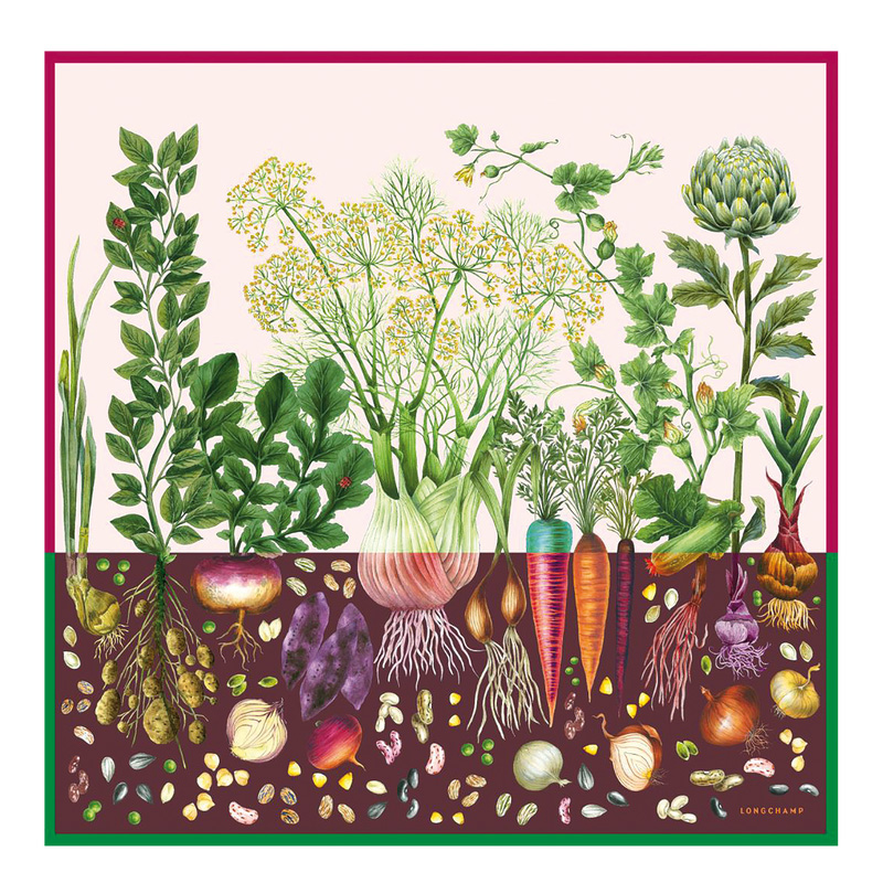 Longchamp |Beyond the Garden Seidenschal 90, Mehrfarbig – SONSTIGES |Mehrfarbig