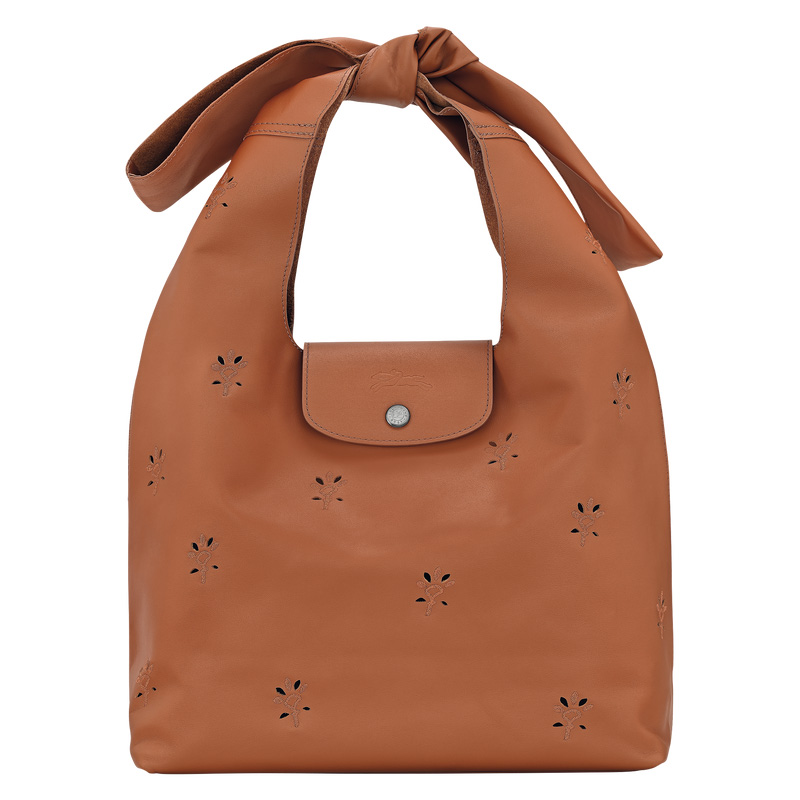 Longchamp |Le Pliage Xtra M Schultertasche Cognac – Leder |Cognac